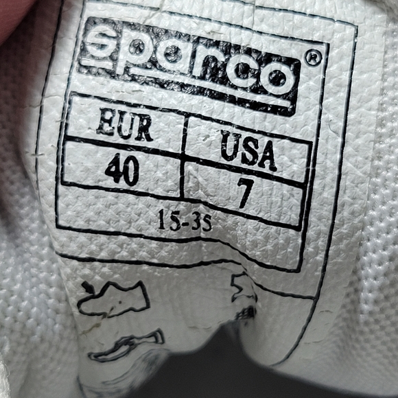 SPARCO Esse Canvas Racing Shoes TG Size: 40 US 7 , Fabric/Suede Black - Picture 6 of 6